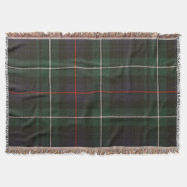 緑素朴格子模様 スローブランケット