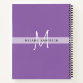 緑素朴植物単図ウェディングプランナー ノートブック (裏面)