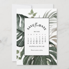 緑素朴植物水の色結婚の セーブザデート