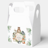 緑素朴樹林動物ベビー誕生日 フェイバーボックス (オープン)