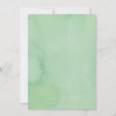 緑素朴水色リースリハーサルディナー 招待状 (裏面)