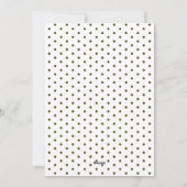 緑素朴点ボタニカルフレーム写真クリスマス シーズンカード (裏面)