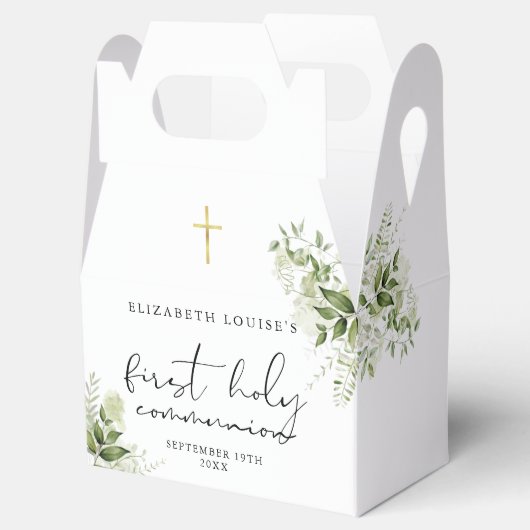 緑素朴第一エレガント聖餐式 フェイバーボックス (オープン)