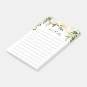 緑素朴色の水の色の野生フローラ ポストイット (アングル)