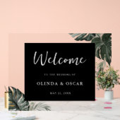 緑素朴色の水結婚色の歓迎 アクリルサイン (ウェディング)