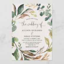 緑素朴色の葉結婚植物