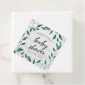 緑素朴色の赤ちゃんシャワー フェイバータグ (インサイチュ)