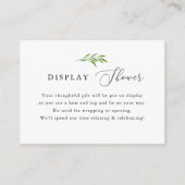緑素朴色ディスプエレガントレイシャワー エンクロージャーカード (正面)