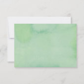 緑素朴色リース葉RSVPカード 出欠カード (裏面)