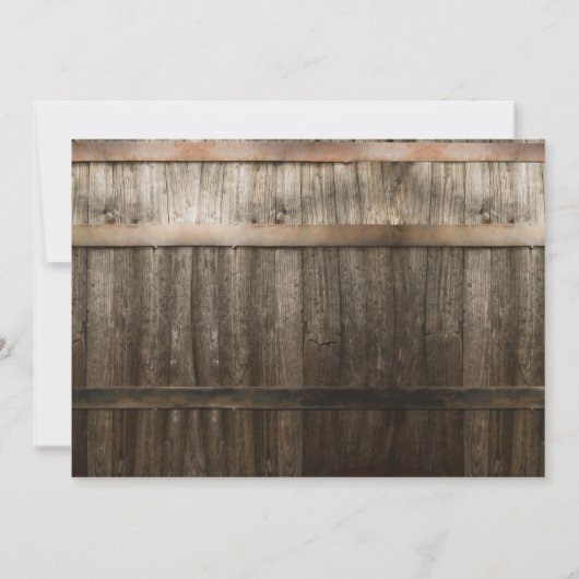 緑素朴色写真卒業パーティー 招待状 (裏面)