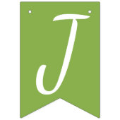 緑素朴色 |の結婚つる植物たった今結婚しました バンティングフラッグ (第3の旗)