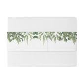 緑素朴葉の葉 招待状ベリーバンド (裏面例)