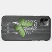 緑素朴蝶パーソナライズされた類 Case-Mate iPhoneケース (裏面(横))