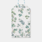 緑素朴象の男の子シャワーありがとう ギフトタグ (裏面)