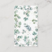 緑素朴高地の牛の本ベビー エンクロージャーカード (裏面)