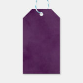 緑紫色の花 |ロマン結婚ティック ギフトタグ (裏面)