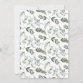 緑結婚したエレガントタイポグラフィ写真クリスマス シーズンカード (裏面)