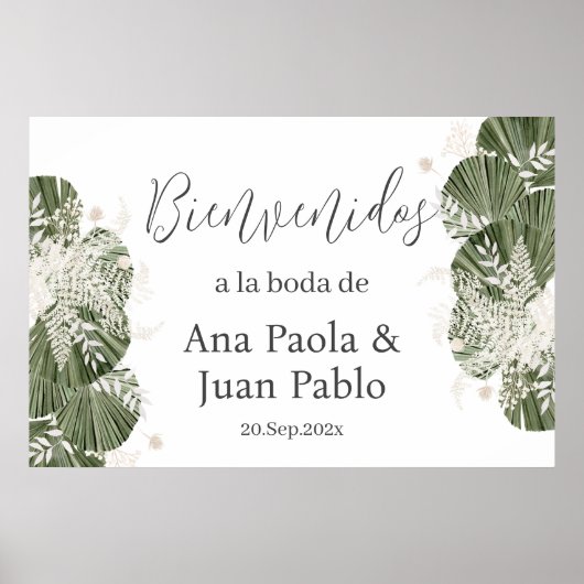 緑結婚のスペインの歓迎 ポスター (正面)