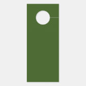 緑結婚のドアハンガー – 邪魔しない ドアノブサイン (裏面)