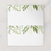 緑結婚のフードラベル素朴カード プレイスカード (外部開封)