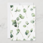 緑結婚のリハーサル 招待状 (裏面)