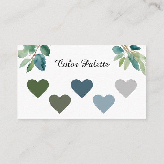 緑結婚の儀式服装規定 エンクロージャーカード (裏面)