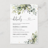 緑結婚の囲いカード エンクロージャーカード (正面)