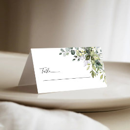 緑結婚の折り畳み座席表 プレイスカード