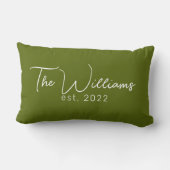 緑結婚園、ブライダル、婚約 ランバークッション (裏面)