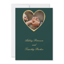 緑結婚式招待状