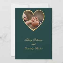 緑結婚式招待状 シーズンカード