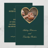 緑結婚式招待状 シーズンカード (正面/裏面)