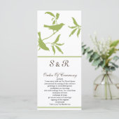 緑結婚式 プログラム (スタンド正面)