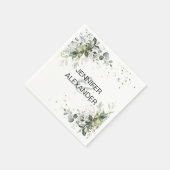 緑結婚色 スタンダードカクテルナプキン (角)