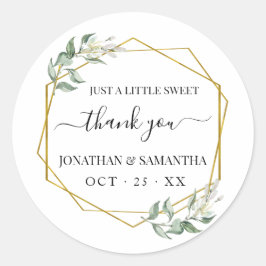 緑結婚金ゴールドの感謝していお前 ラウンドシール