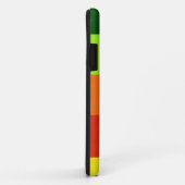 緑絵を描ライムオレンジ赤黄色レトロストライプ3 Case-Mate iPhoneケース (裏面/右)