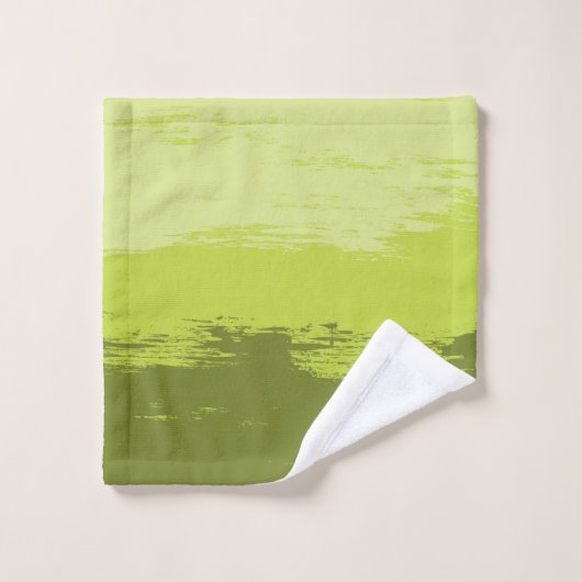 緑絵を描 – タオルセット (ウォッシュタオル)