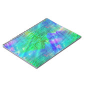 緑継ぎ目が無い芸術の背景の水彩画の青 ノートブック (左側)