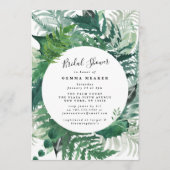 緑緑緑色水モダン色ブライダルシャワー (正面)