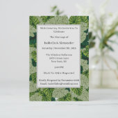 緑緑豊かな熱帯の葉のパタ結婚ーン 招待状 (スタンド正面)