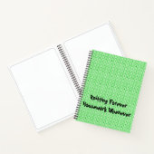 緑編みテクスチャスパイラルノートブック ノートブック (内部)