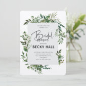 緑縁どのブライダルシャワー招待 招待状 (スタンド正面)