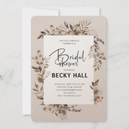 緑縁どのブライダルシャワー招待 招待状