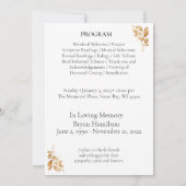 緑縁ど園令プログラム 招待状 (裏面)