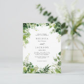 緑縁ど結婚枝 ポストカード (スタンド正面)