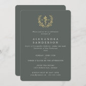 緑肥金ゴールド医学博士 招待状 (正面/裏面)