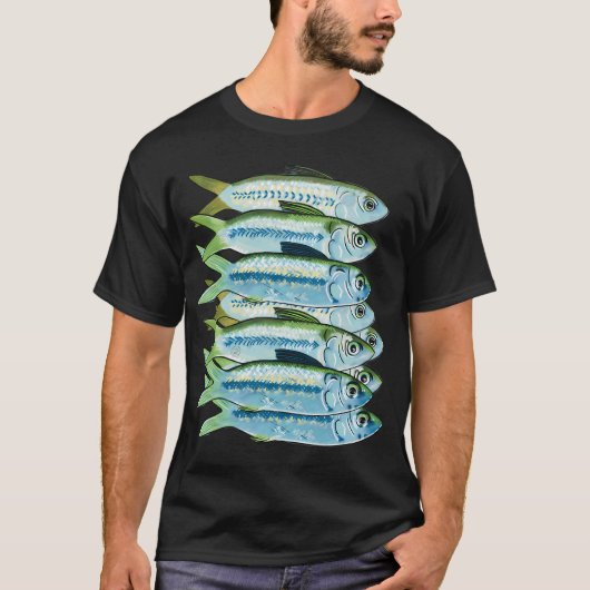 緑背の餌魚 Tシャツ (正面)