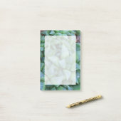 緑腐敗多肉植物のステッキ ポストイット (デスク上)