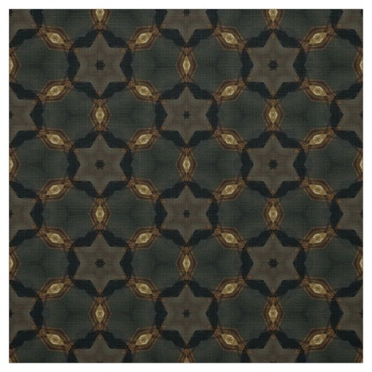 緑自然と茶色のタイル模様の表皮 ファブリック (見本)