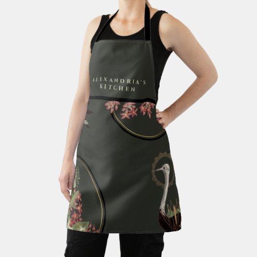 緑自然の芸術的フローラ+名物キッチン エプロン (インサイチュ)